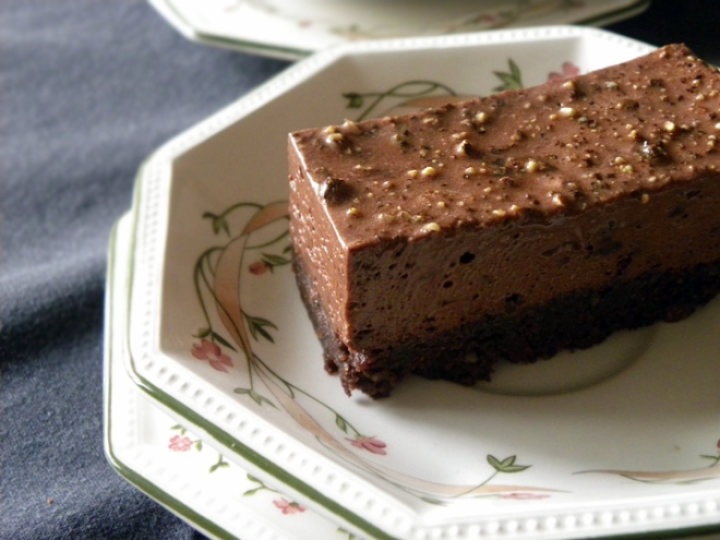 Black Pepper and Chocolate Mousse Cake